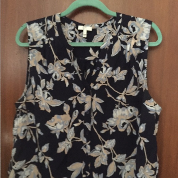 Joie silk floral sleeveless top