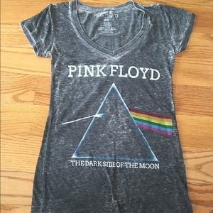 Pink Floyd V Neck T-Shirt Dark Side of the Moon