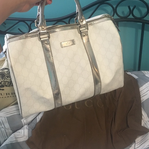 Gucci Canvas Boston Bag Medium