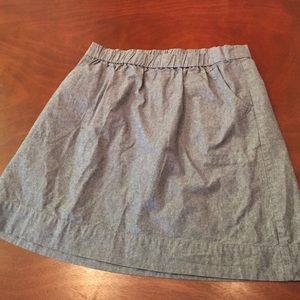 Medium Aline chambray look skirt