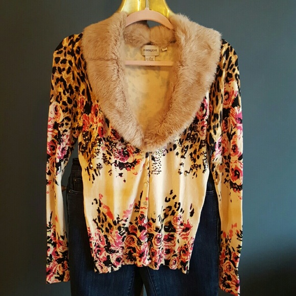 Boutique sweater FUR COLLAR - Picture 3 of 3