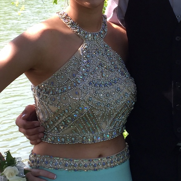 Two Piece Prom Dress - Picture 6 of 7