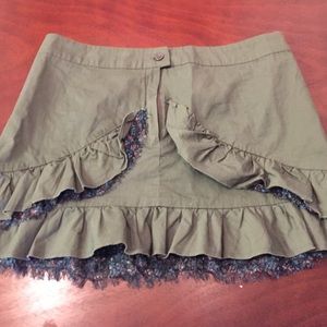 Green Charlotte Russe mini skirt!