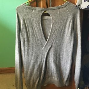 Open back sweater
