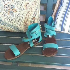 Steve Madden Teal Gladiator Sandals