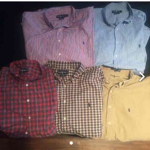 Set of 5 Ralph Lauren men's shirts XL