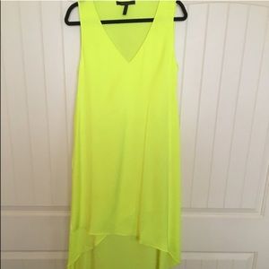 BCBG hi-lo Neon Dress