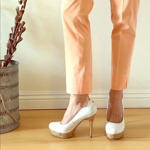 Guess Sophie Platform Pumps White/Cork