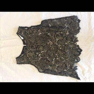 Lacy sleeveless top
