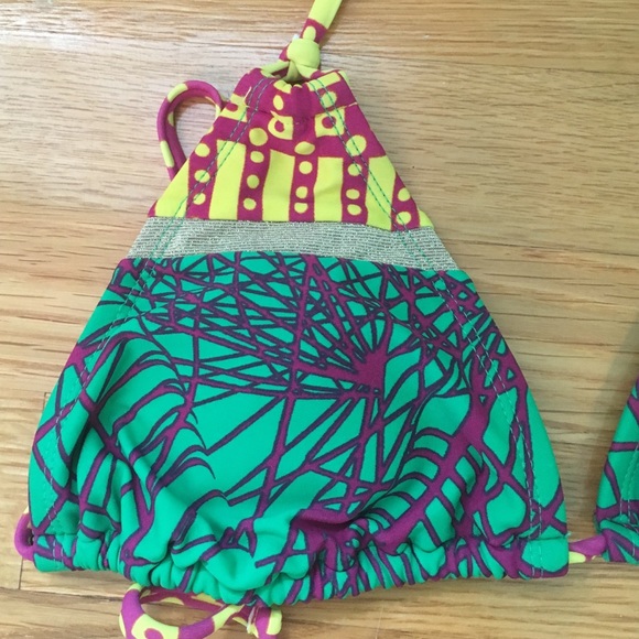 Multicolored patterned bikini top - Picture 2 of 4