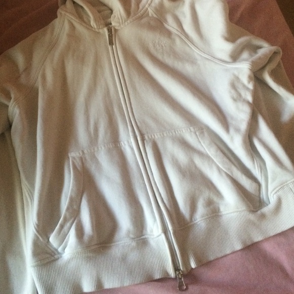 All white nike jacket