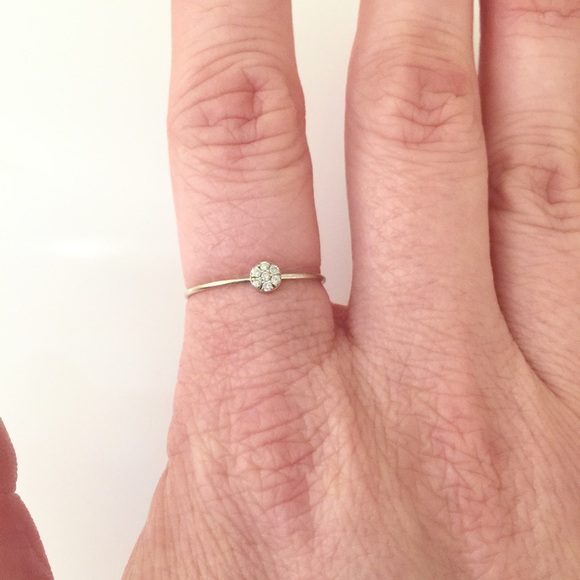 Eliza Page 14k White Gold Diamond Pave Ring