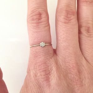 Eliza Page 14k White Gold Diamond Pave Ring