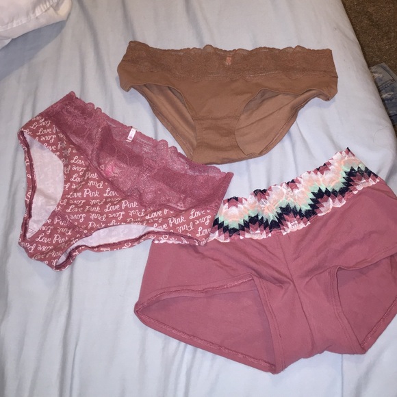 3 Pairs BNWT Victoria Secret Pink Underwear