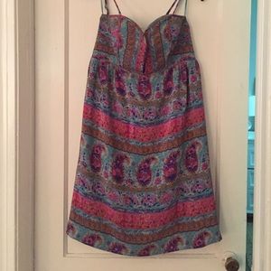 Multicolor paisley dress