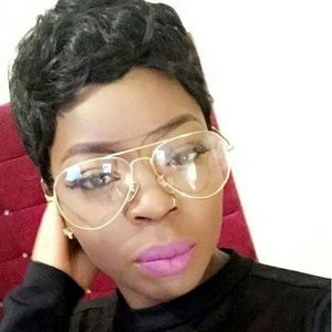 SOLD! Titanium Framed Clear Aviators!