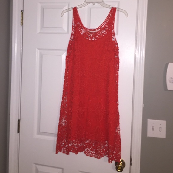 Red/orange dress
