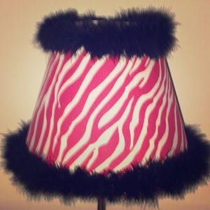 Unique Zebra Trimmed Lampshade