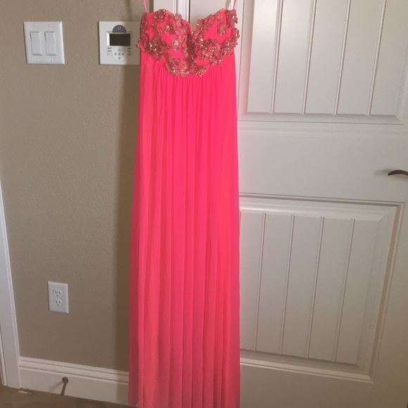 Coral dress