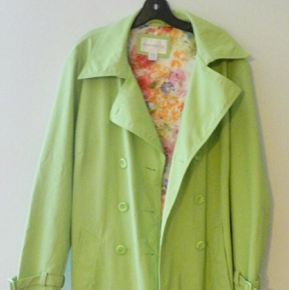 Worthington Raincoat L Lime Green