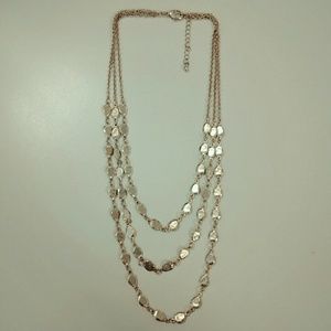 3 Tiered Gold Toned Necklace