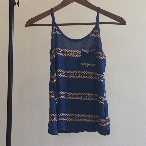 Tribal print spaghetti strap top - Picture 1 of 3