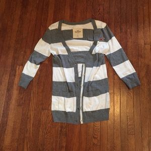 Striped Hollister cardigan!