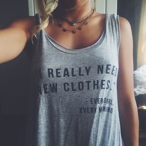 Graphic Flowy Tank Top