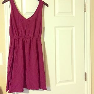 Purple trendy skater dress