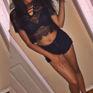 Lace see-through shirt