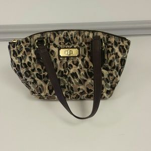Leopard print coach purse