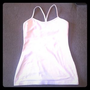 Lululemon white power Y tank
