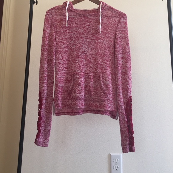 Heather pink sweater