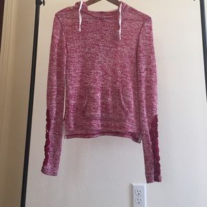 Heather pink sweater