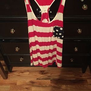 Red white and blue tank top