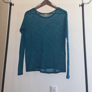 Sheer blue sweater