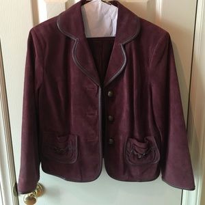 Suede blazer