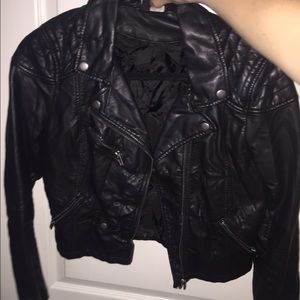 Vintage leather jacket oversized
