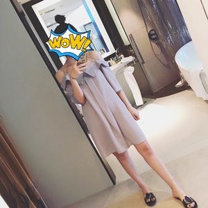 Off shoulder slip dress