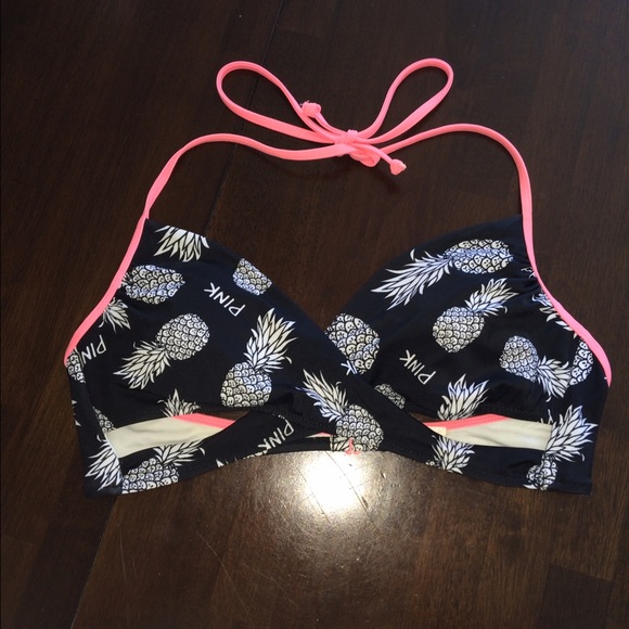 Vs pink pineapple bikini top🌞