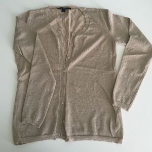 BOSS by HUGO BOSS GOLD BUTTON UP SWEATER size XS