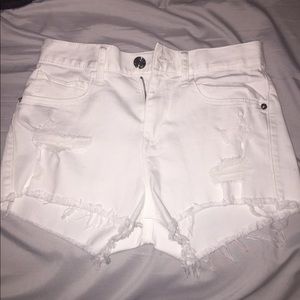 High rise Jean shorts