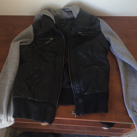 Tilly's black leather jacket