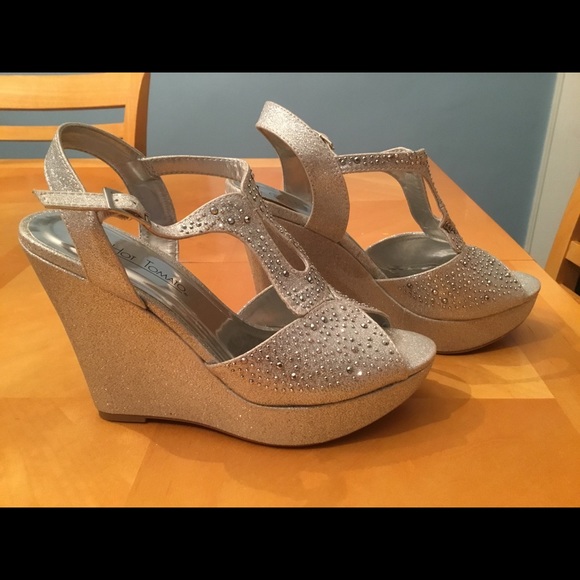 Silver wedges.