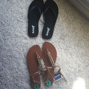 Madden Girl Sandals/ REEF Flip Flops