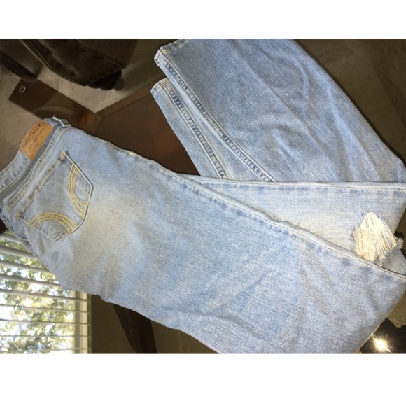 Hollister light wash, bootcut jeans!