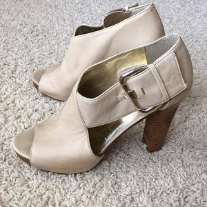 Nine West Open Toe Sandals-Leather, size 7 1/2