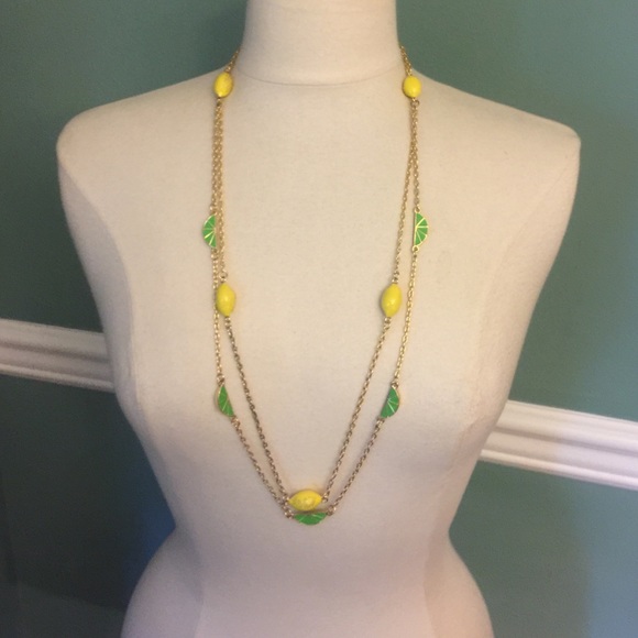 Cute Lilly Pulitzer lemon & lime necklace
