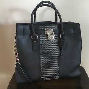Genuine Michael Kors Large Black Stud Hamilton