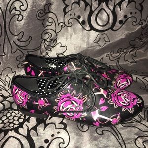Iron fist love me not Oxford flats black